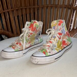 Converse Floral print or garden party pattern High-Top Sneakers